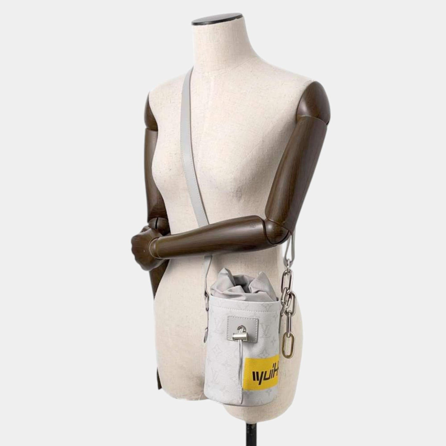 Preloved LOUIS VUITTON White Monogram Chalk Nano