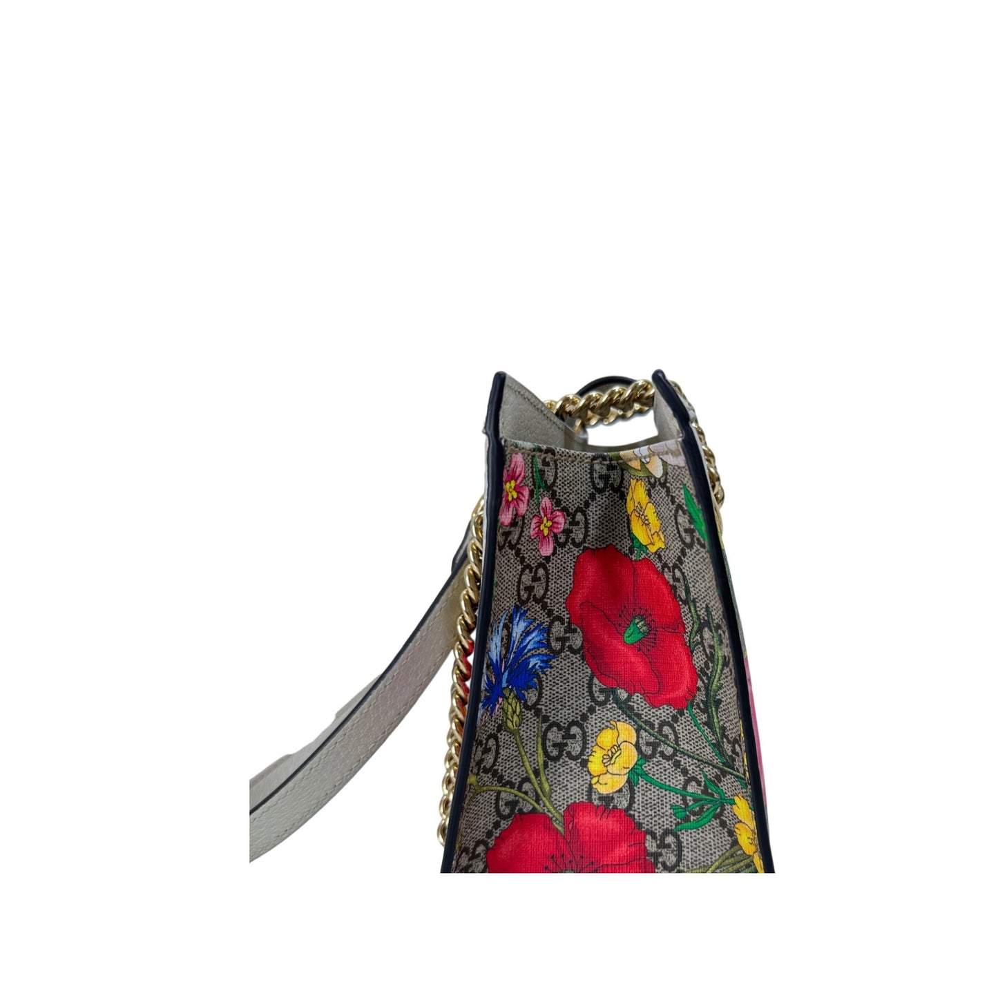 Gucci Ophidia Flora Padlock Small Tote Bag