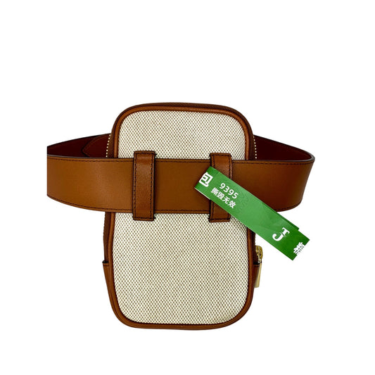 Preloved Gucci Ophidia stripe canvas waist belt bag