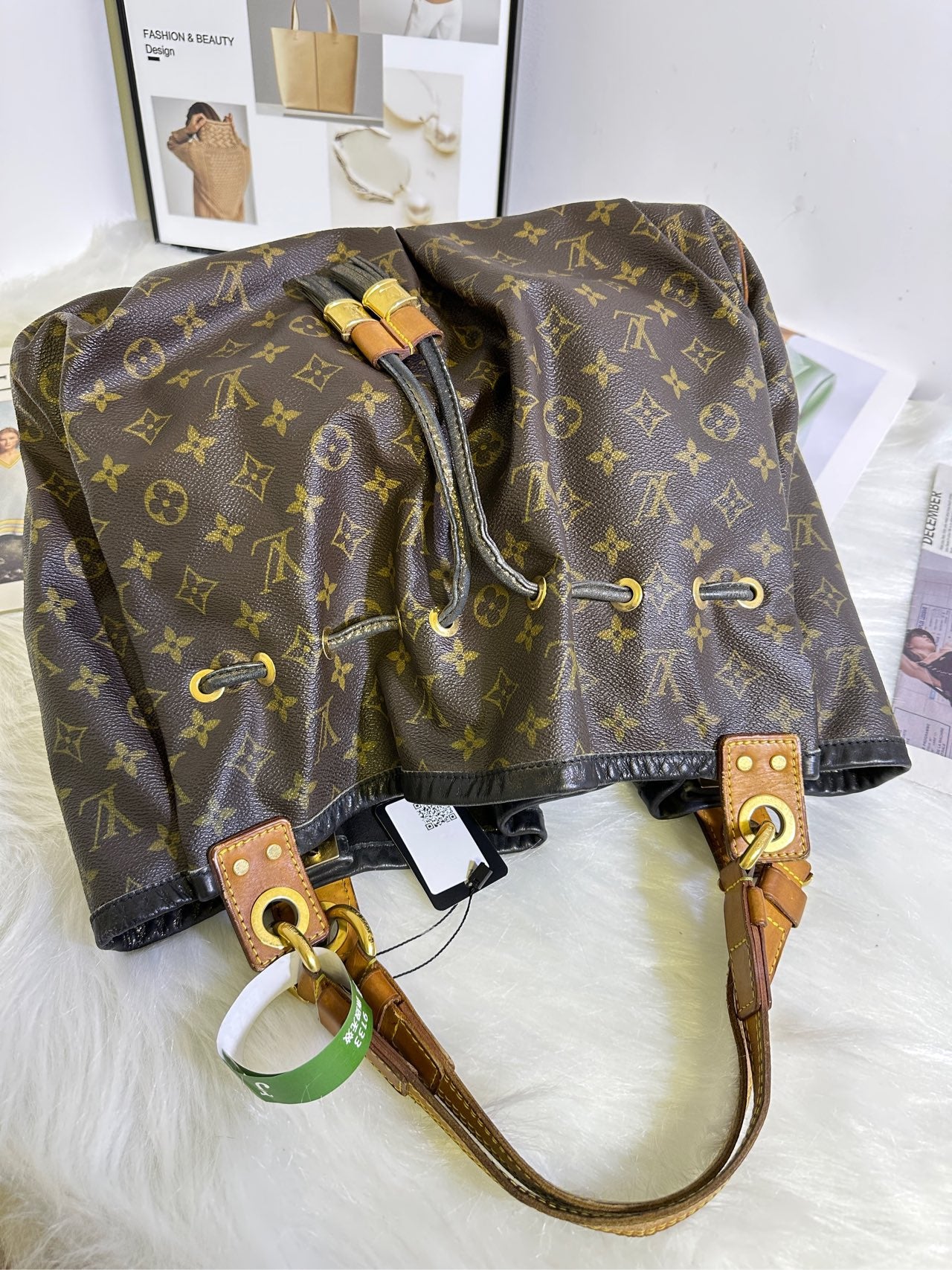 LV backpack and LV tote bag