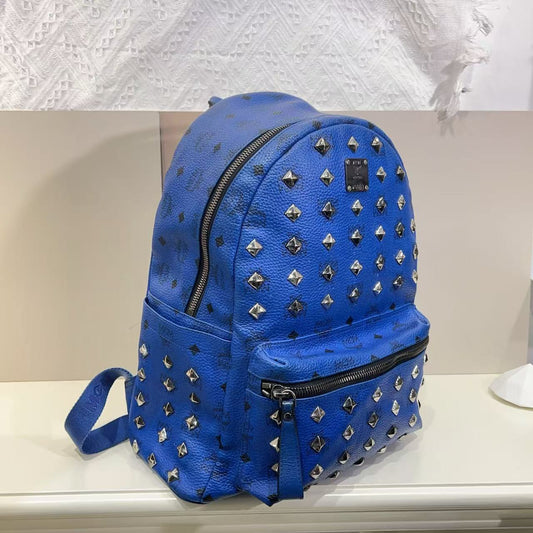 MCM blue backpack