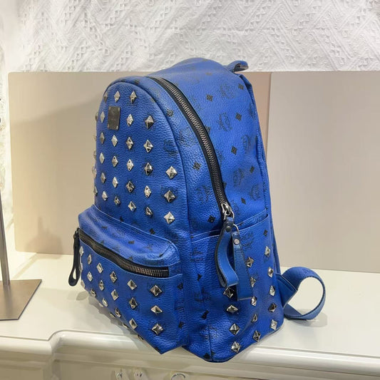MCM blue backpack