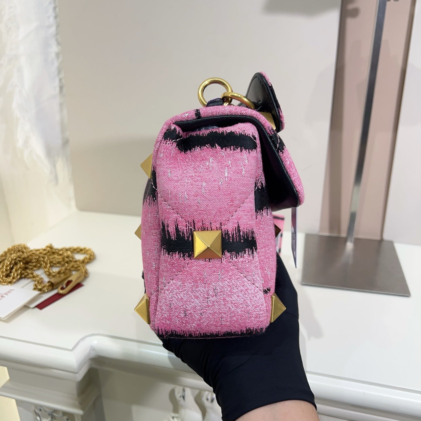 Dior + pink valentino +blue Valentino 3bags