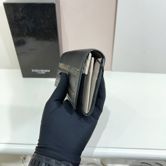 YSL black wallet