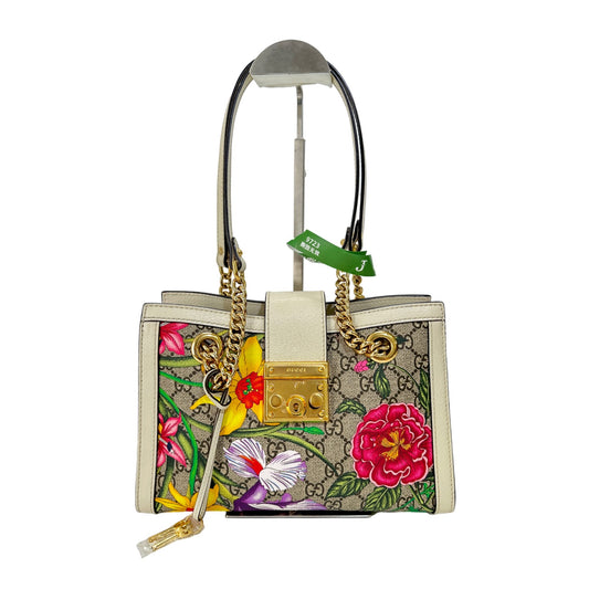Gucci Ophidia Flora Padlock Small Tote Bag