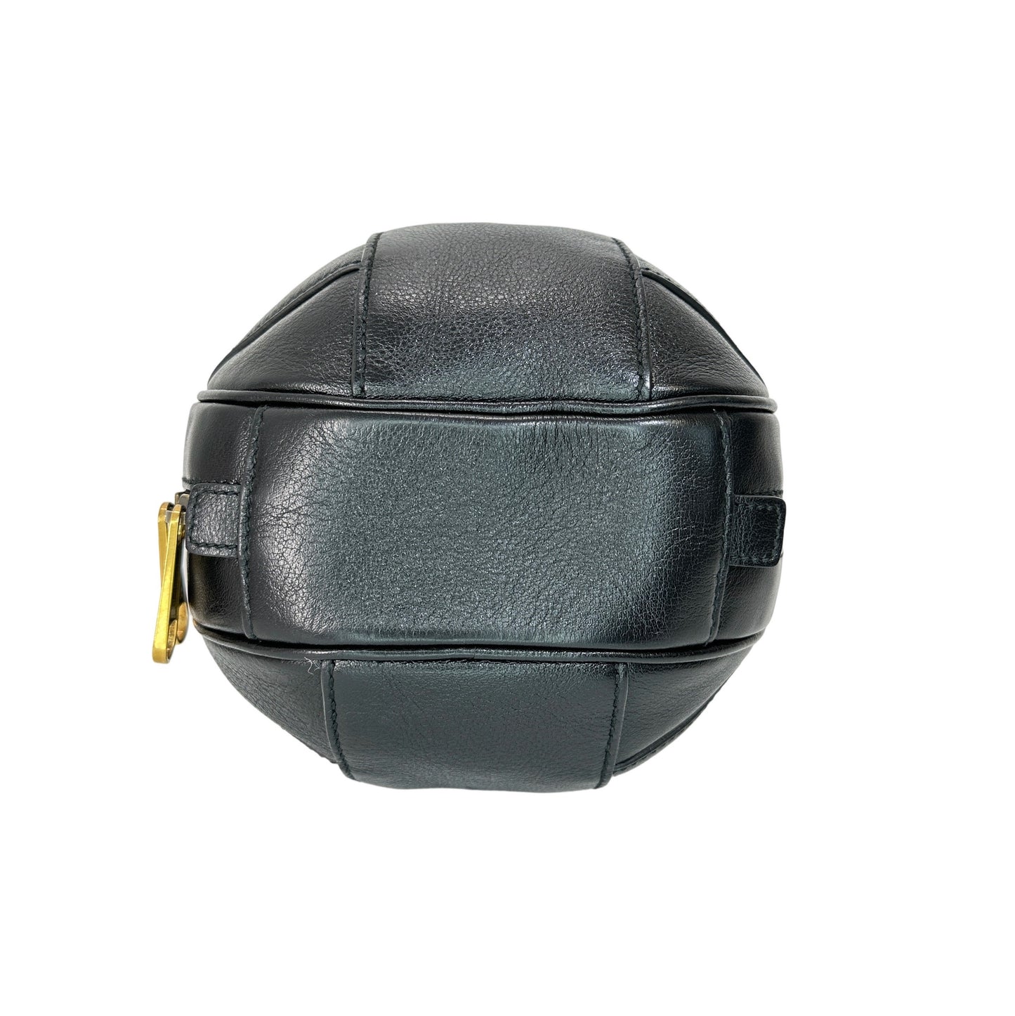 GUCCI Energy Mini Tifosa Basketball Shaped Shoulder Bag Black