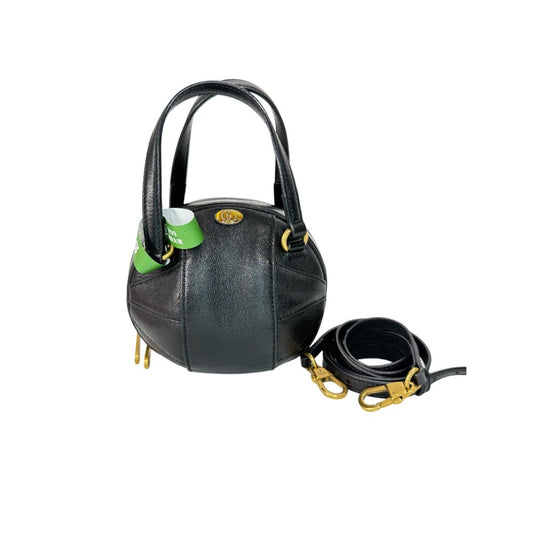GUCCI Energy Mini Tifosa Basketball Shaped Shoulder Bag Black